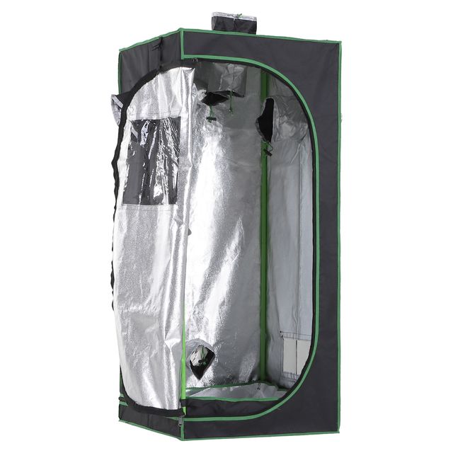 Offerta Outsunny Tenda da Coltivazione Idroponica in Mylar e Oxford 600D per Riflettere la Luce grow box grow tenda 60x60x140 cm Aosom