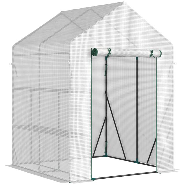 Offerta Outsunny Serra da Giardino per Esterni con 2 Scaffali