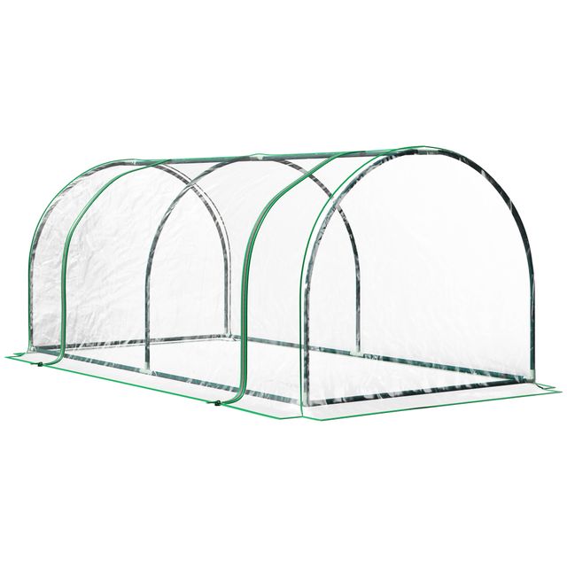Offerta Outsunny Serra da giardino a Tunnel in Acciaio e con Copertura in PVC