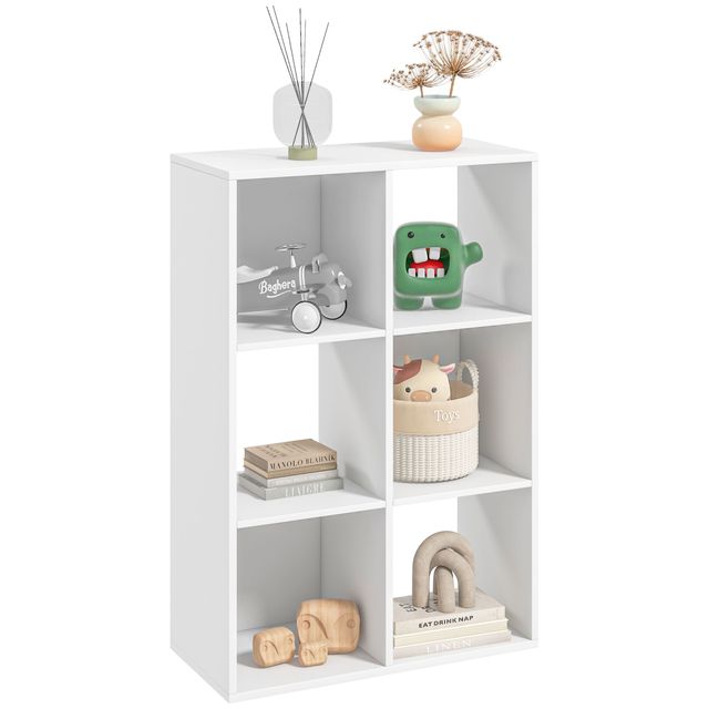 Offerta HOMCOM Libreria Bianca per Casa e Ufficio