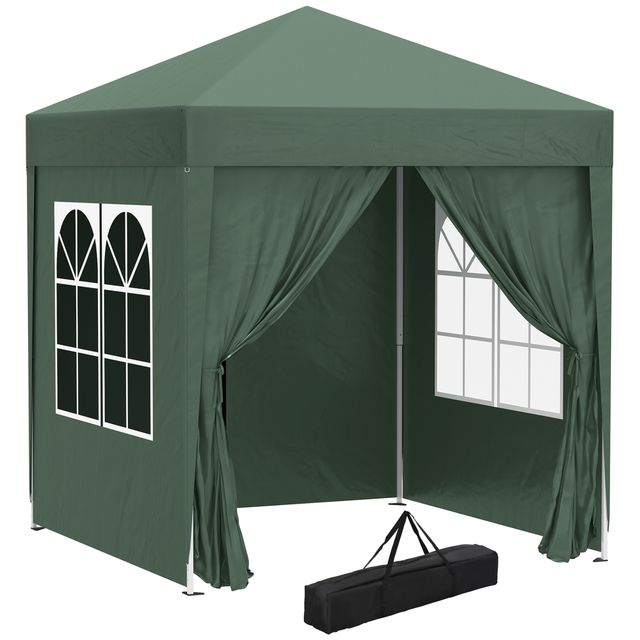 Offerta Outsunny Gazebo 2x2m Pieghevole con 4 Pareti Rimovibili e Borsa da Trasporto
