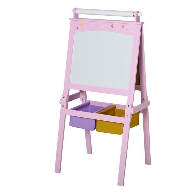 Offerta HOMCOM 3 In 1 Cavalletto da Disegno per bambini 3+