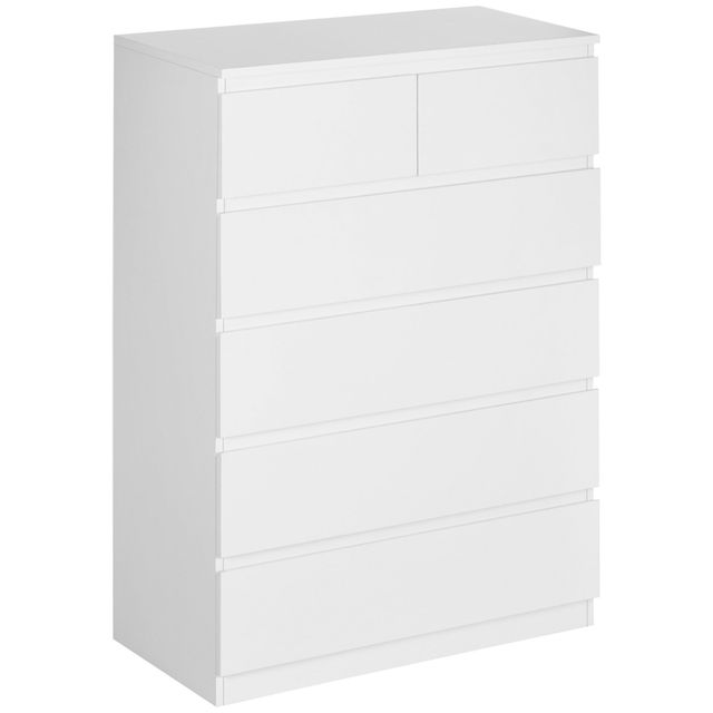 Offerta HOMCOM Cassettiera 6 Cassetti con Design Antiribaltamento