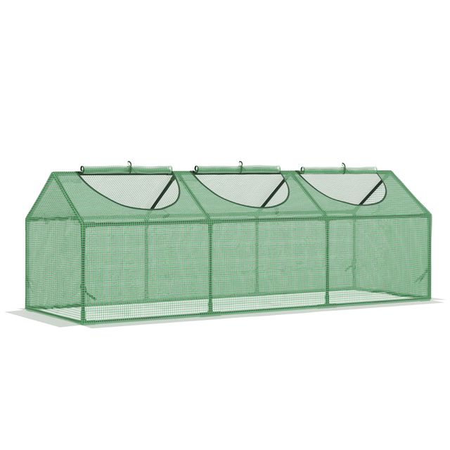 Offerta Outsunny Serra per Orto con 3 Finestre Avvolgibili e Copertura PE Anti-UV