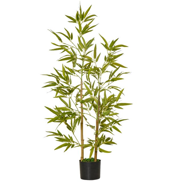 Offerta HOMCOM Pianta di Bambù Artificiale 120cm