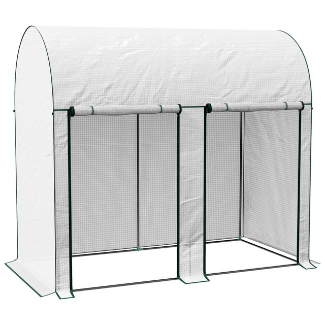 Offerta Outsunny Serra per Orto 2x1x1.78m Struttura in Acciaio e Copertura in PE Anti-Raggi UV con 2 Porte Avvolgibili