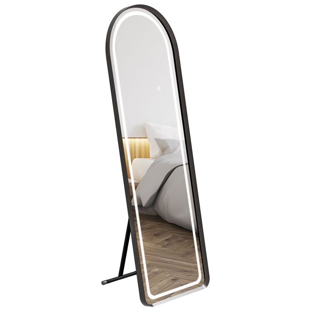 Offerta HOMCOM Specchio da Terra a 3 Colori e Luminosità Regolabile