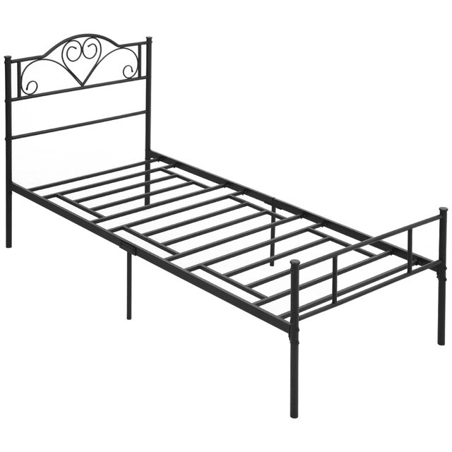 Offerta HOMCOM Struttura Letto Singolo in Acciaio 95x211x106cm