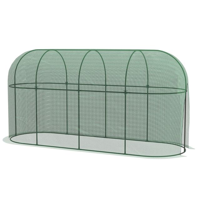 Offerta Outsunny Serra per Piante a Rete 3x1x1.5m con Porta a Cerniera e Picchetti a Terra