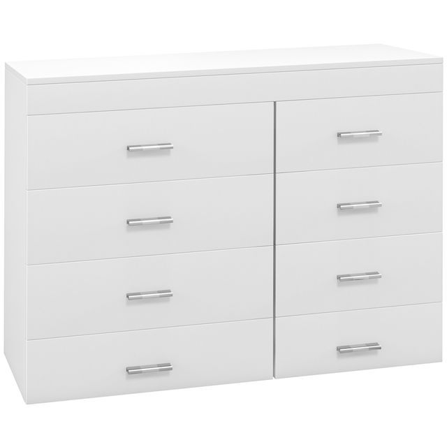 Offerta Homcom Cassettiera con 8 Cassetti per Casa e Ufficio in Legno