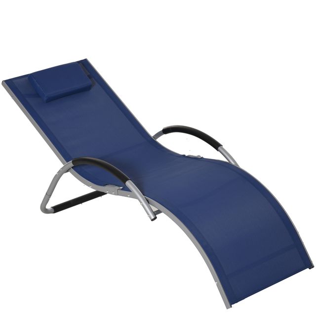 Offerta Outsunny Lettino Prendisole in Alluminio