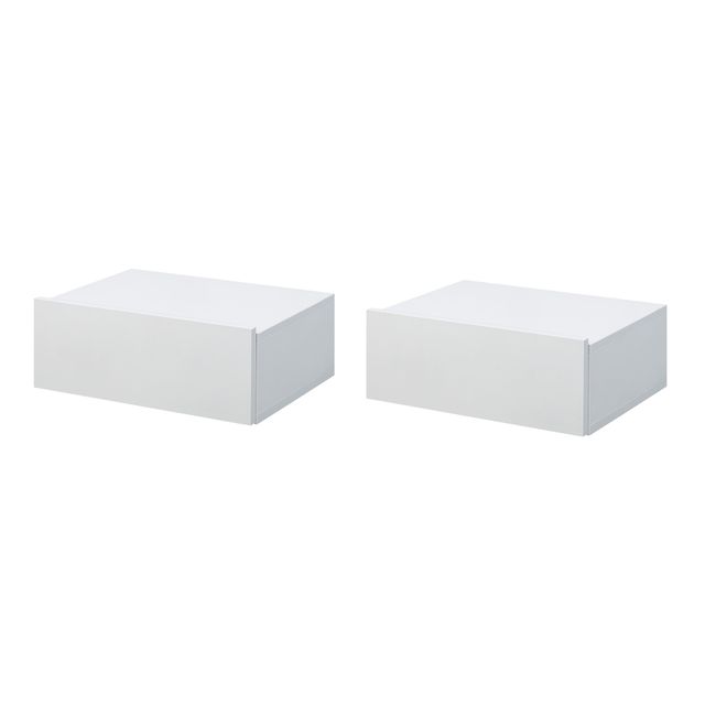 Offerta HOMCOM Set 2 Comodini Sospesi per Camera
