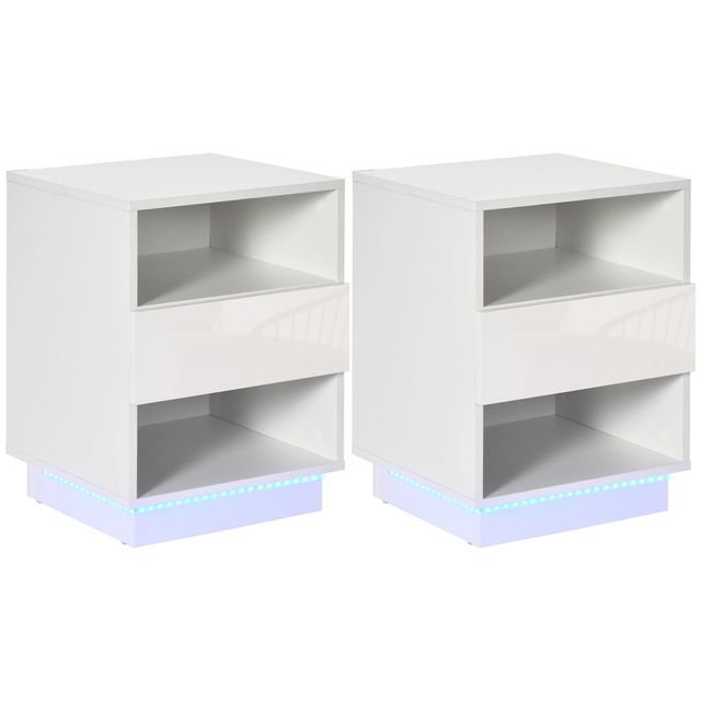 Offerta HOMCOM Comodini Moderni con LED