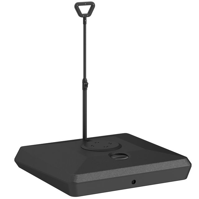 Offerta Outsunny Base per Ombrellone a Sbalzo in HDPE con Maniglia e Ruote e Riempibile con Acqua o Sabbia
