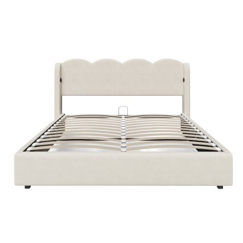 Offerta Letto imbottito con testiera ondulata