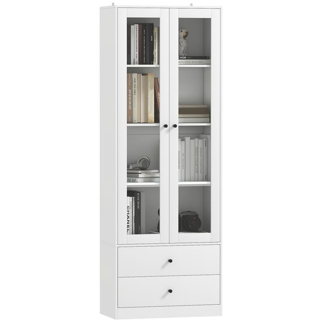 Offerta HOMCOM Credenza Cucina con Armadietto e 2 Cassetti