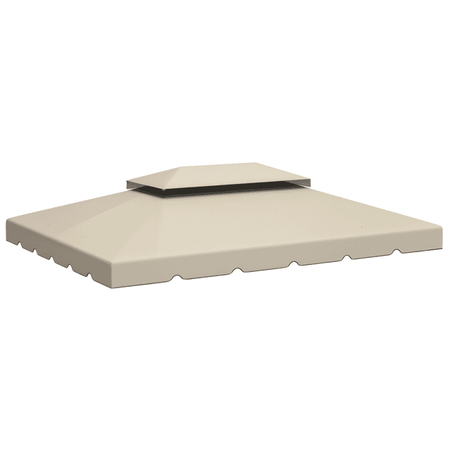 Offerta Outsunny Tettuccio di Ricambio per Gazebo da Giardino con Tetto a 2 Livelli