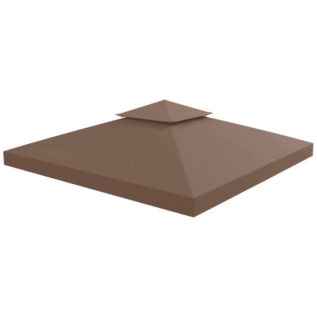 Offerta Outsunny Tetto di Ricambio per Gazebo 3x3m a 2 Livelli e Resistente ai Raggi UV