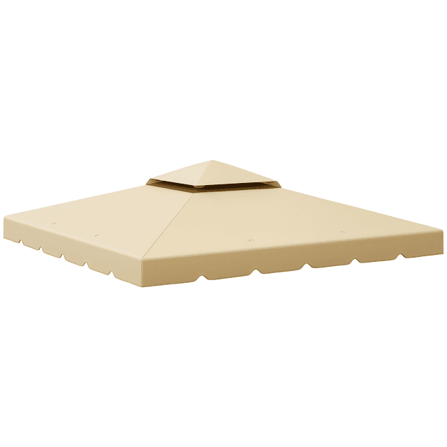 Offerta Outsunny Tettuccio di Ricambio per Gazebo da Giardino con Tetto a 2 Livelli