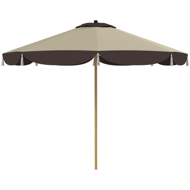 Offerta Outsunny Ombrellone da Giardino Ø2.6 m con Copertura UV50+