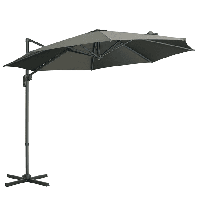 Offerta Outsunny Ombrellone da Giardino Decentrato con Angolazione Regolabile e Girevole a 360°