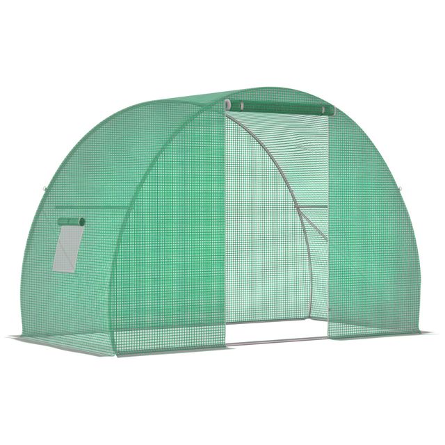 Offerta Outsunny Serra da Giardino con Porta Avvolgibile e Finestre