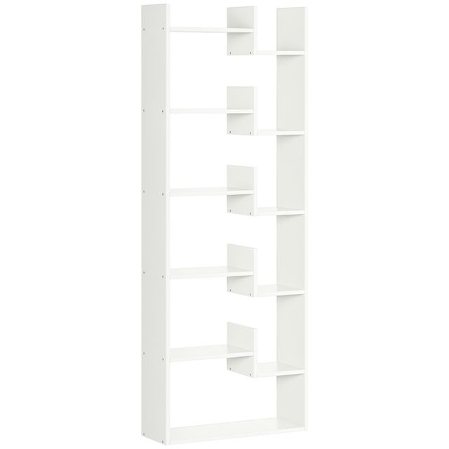 Offerta HOMCOM Libreria Moderna a 6 Livelli con 11 Scaffali Aperti per Studio e Soggiorno