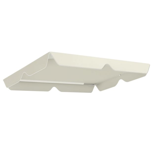 Offerta Outsunny Tetto di Ricambio per Dondolo 3 Posti Impermeabile in Tessuto Oxford Bianco Crema