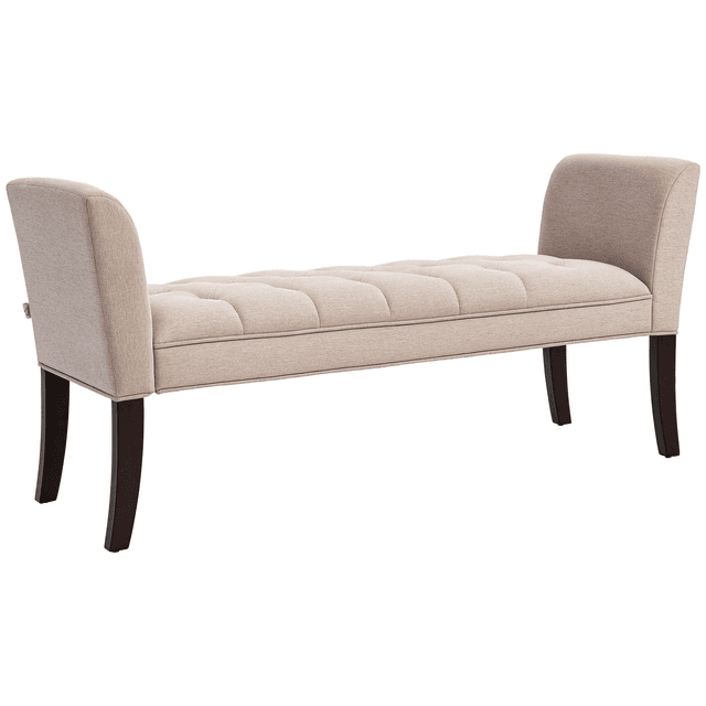 Offerta HOMCOM Panca Fondo Letto Imbottita e a Bottoni