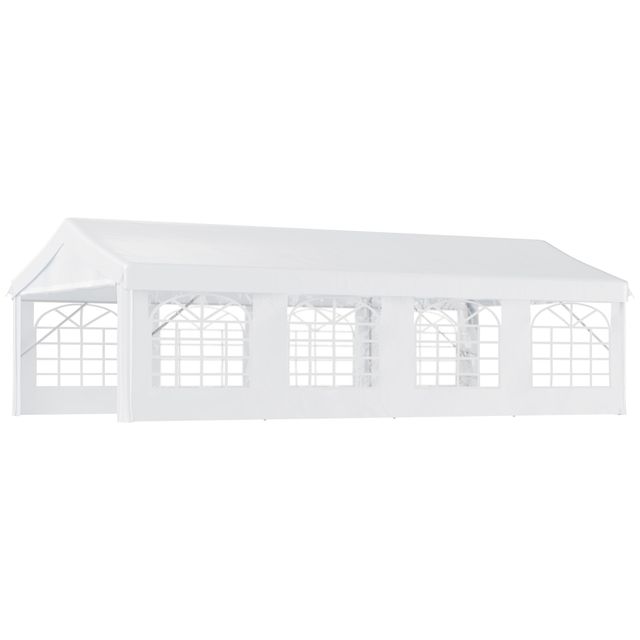 Offerta Outsunny Gazebo da esterno tenda tendone per feste matrimonio telaio in acciaio