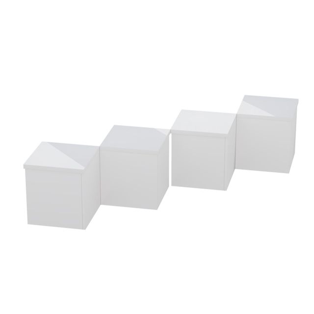 Offerta Set di tavolini fai-da-te con piano in finitura lucida