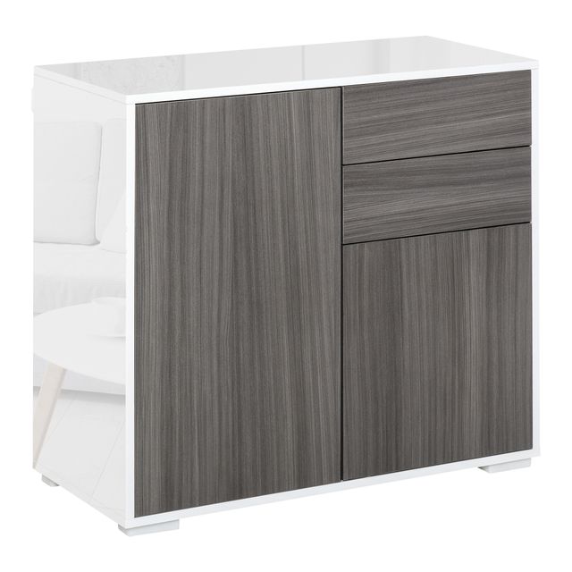 Offerta HOMCOM Mobiletto Armadietto Multiuso 2 Cassetti e 2 Armadietti