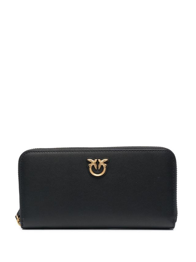 Offerta Portafoglio in pelle nero con logo