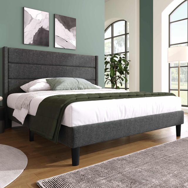 Offerta Struttura Letto Matrimoniale con Rete a Doghe e Piedini antiscivolo