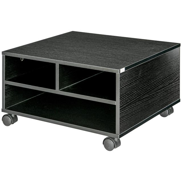 Offerta HOMCOM Mobile Porta Stampante a 2 Ripiani in Legno con Ruote per Ufficio e Studio