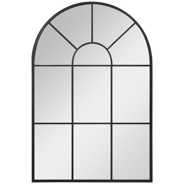 Offerta HOMCOM Specchio Moderno a Parete e a forma di Arco 91x60 cm per Camera da Letto e Soggiorno