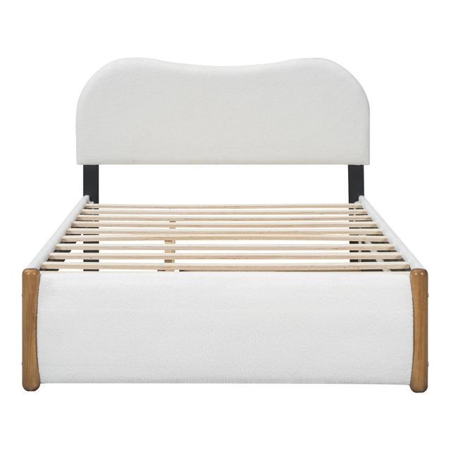 Offerta Letto imbottito a piattaforma 140x200 cm con letto estraibile