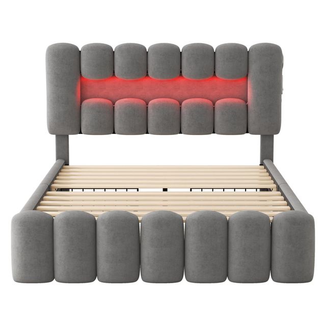 Offerta Letto imbottito 160×200 cm con 4 cassetti