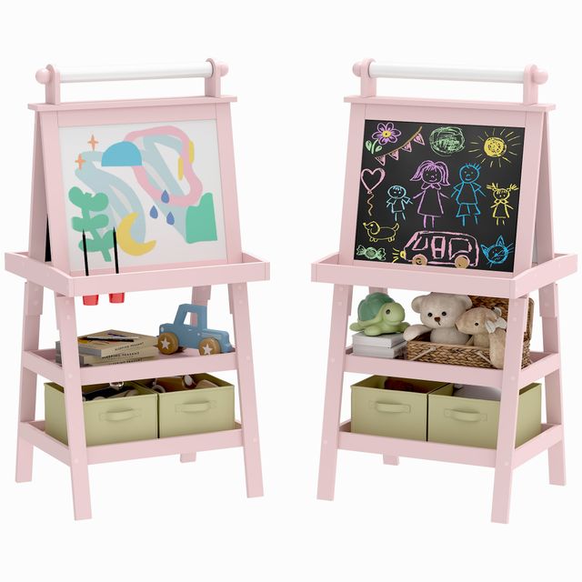 Offerta AIYAPLAY Lavagna per Bambini con Cavalletto 3 in 1