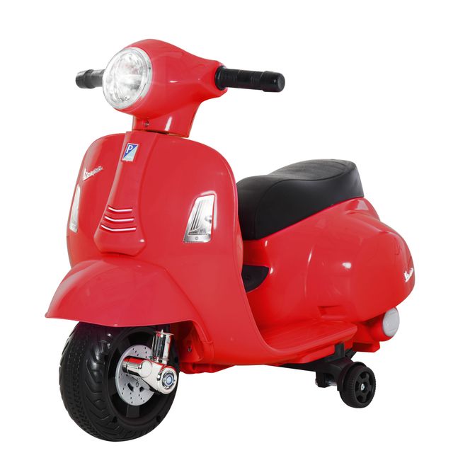 Offerta HOMCOM Moto Elettrica per Bambini con Licenza Ufficiale Vespa Batteria 6V