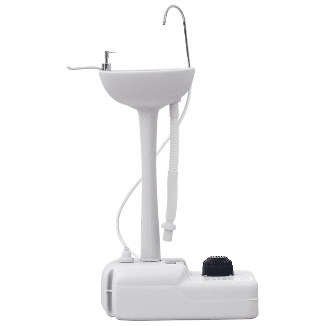 Offerta Outsunny Lavabo Portatile da Campeggio con 2 Ruote