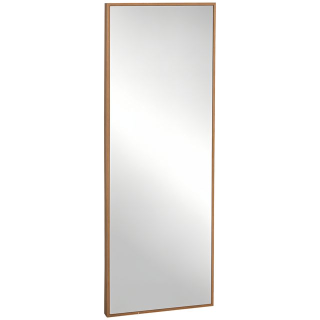 Offerta HOMCOM Specchio da parete e da appoggio in Legno di Pino con Ganci inclusi