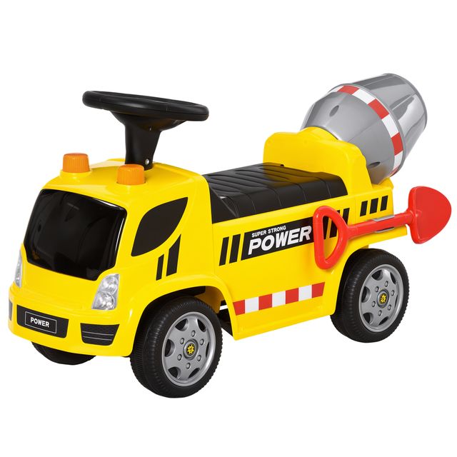 Offerta HOMCOM Macchina Cavalcabile per Bambini Macchina Primi Passi 2 in 1 con Betoniera