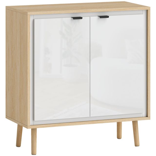 Offerta HOMCOM Credenza Moderna a 2 Ante con Ripiano Regolabile
