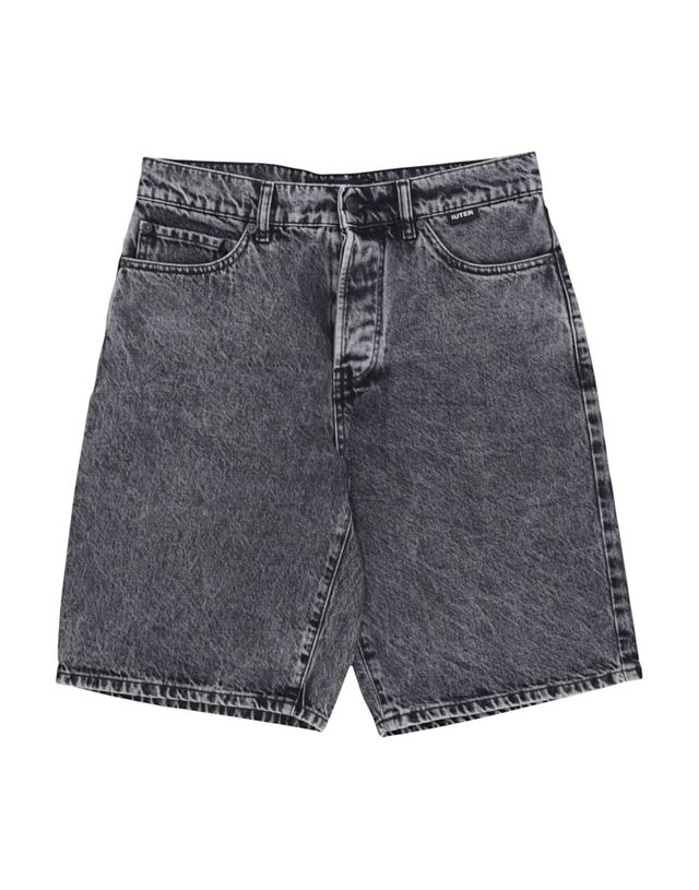 Offerta Iuter Baggy denim shorts di jeans con gamba larga - grey bleached 31 (45)