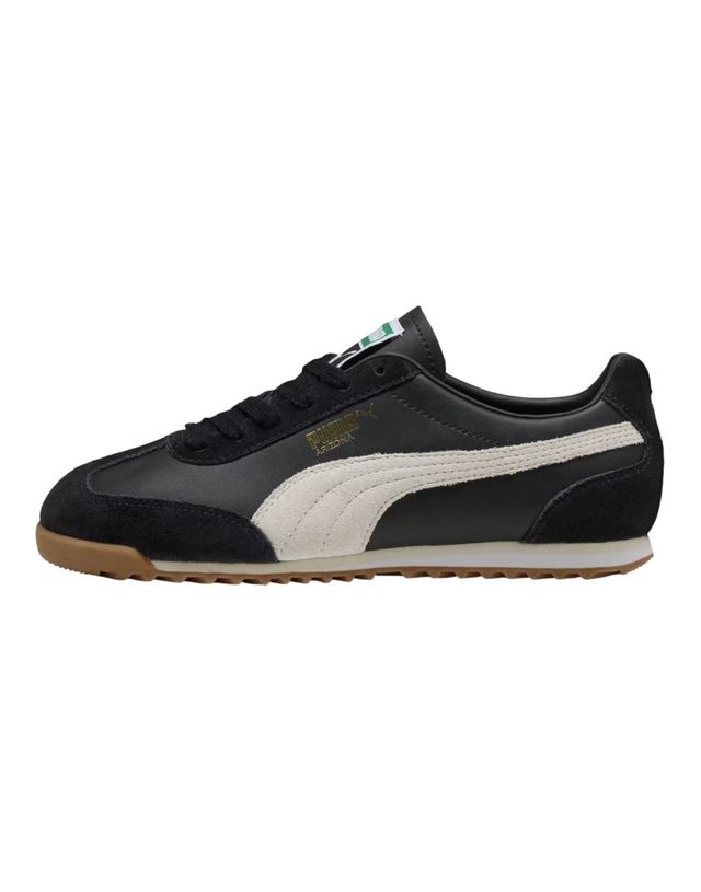 Offerta Puma Arizona retrò sneakers basse in pelle - Black/Warm white UK 7