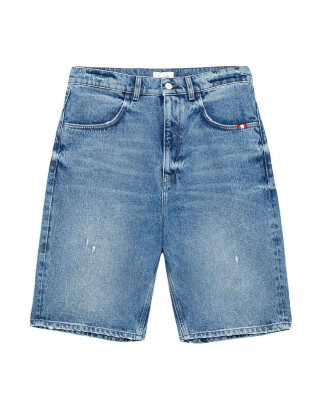 Offerta Amish Supplies Tommy denim shorts bermuda di jeans gamba larga - labrea denim 30 (44)