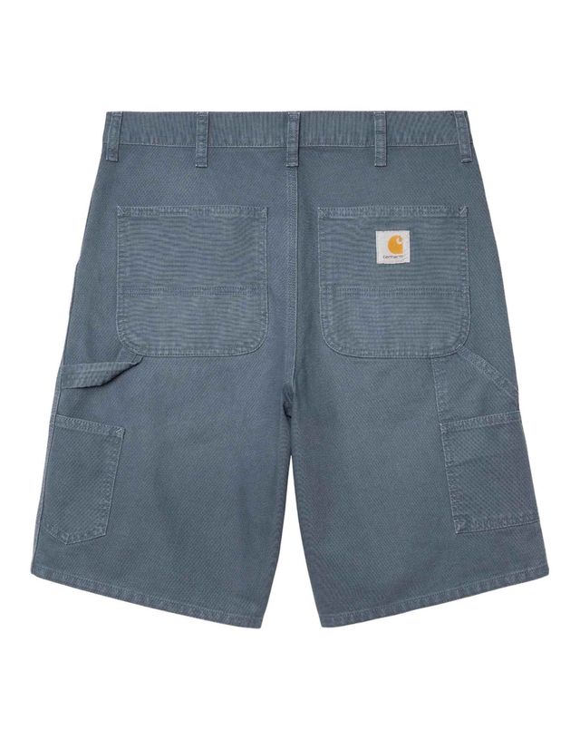 Offerta Carhartt Wip Single knee short gamba larga in canvas slavato - Dusky Blue stone washed 33 (47)