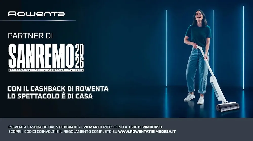 Rowenta Cashback Promo Sanremo 2026