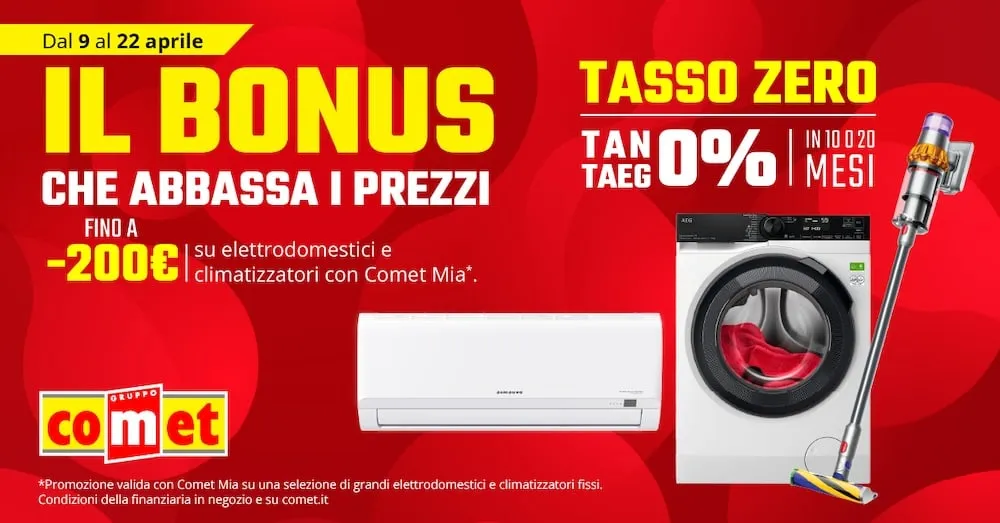 Comet sconti fino a 200€
